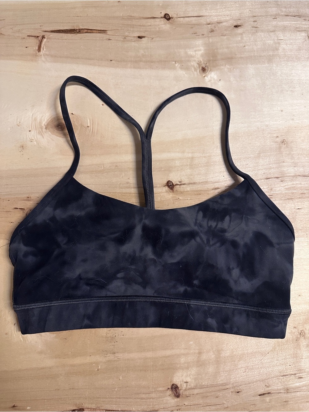 NWOT Lululemon Black Tie-Dye Sports Bra